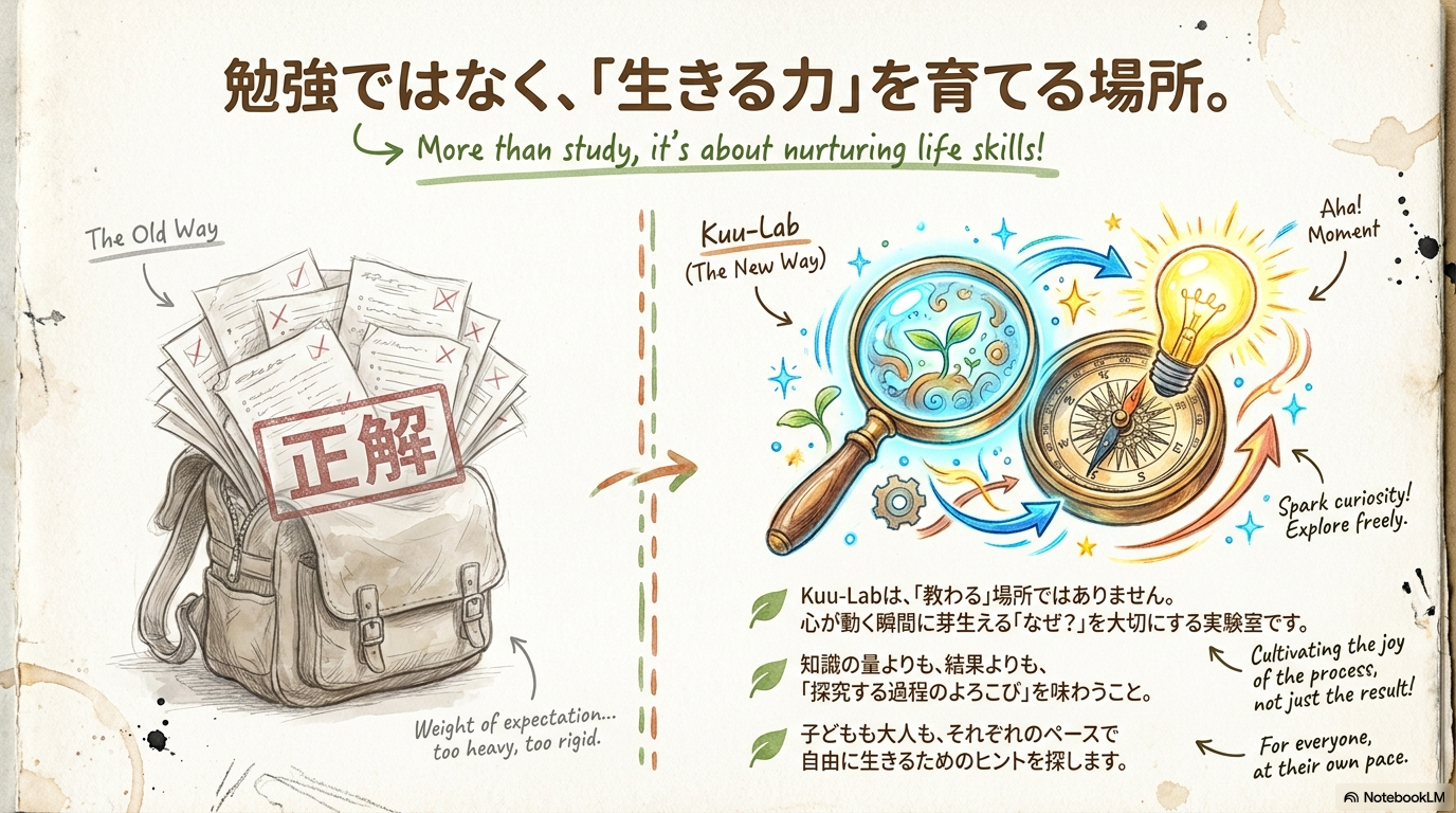 勉強ではなく、生きるを育てる場所