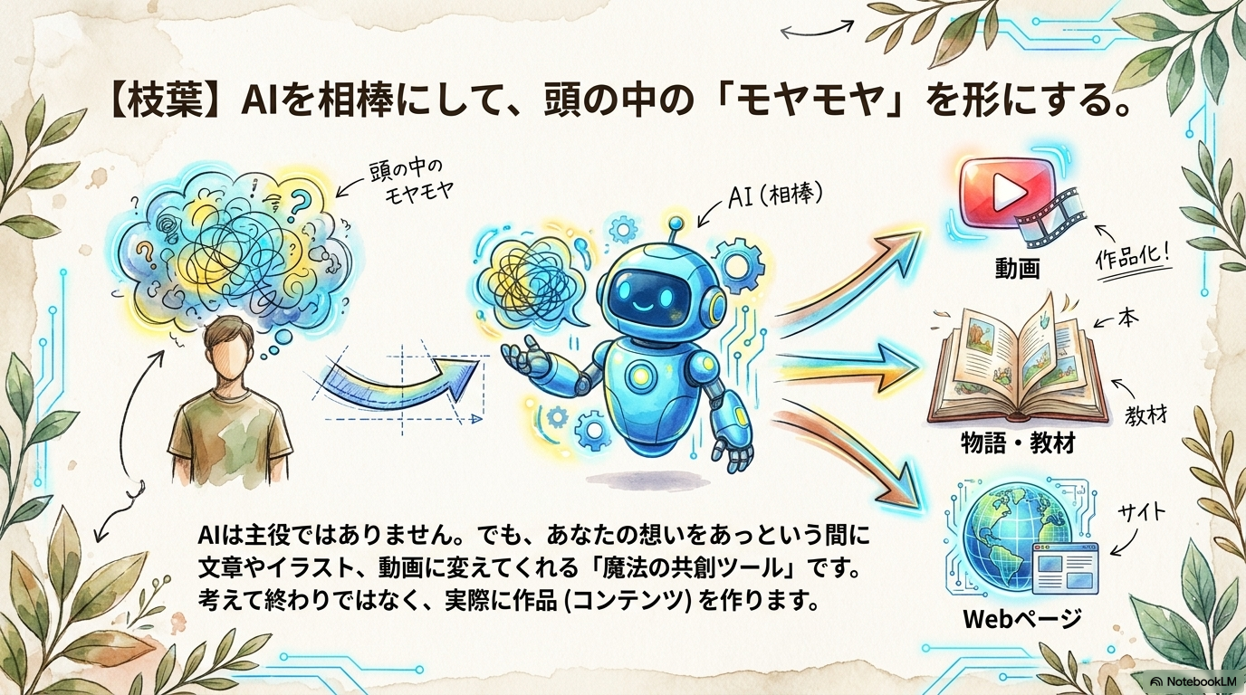 AIを相棒にして頭の中のモヤモヤを形にする