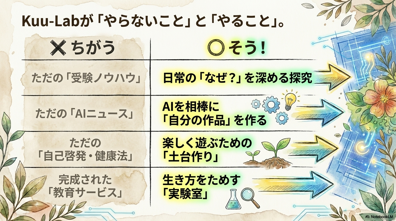 Kuu-Labがやらないこととやること